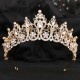 Vintage Baroque Wedding Headband Crystal Crowns for Women Rhinestone Tiaras Hair Jewelry Accessories Headwear Luxury Diadem