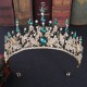 Vintage Lady Fashion Wedding Princess Bridal Headwear Rhinestone Tiara Birthday Crown Hair Accessories for Women Party Headdress