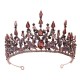 Vintage Lady Fashion Wedding Princess Bridal Headwear Rhinestone Tiara Birthday Crown Hair Accessories for Women Party Headdress