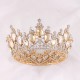 Wedding Hair Tiara Big Crystal Bridal Tiara Crown Queen Diadem Veil Tiaras Rhinestone Hair Accessories Headpieces Head Jewelry