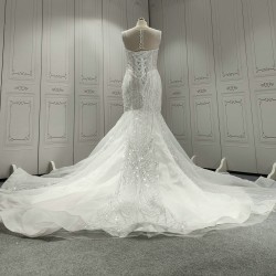 Sweetheart Fully Beaded Luxury Mermaid Wedding Dress CBWD009