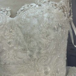 Tiered Floor Length Ball Gown Wedding Dress CBWD008