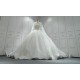 V Neck Fully Beaded Luxury Wedding Dress With Long Sleeves CBWD003